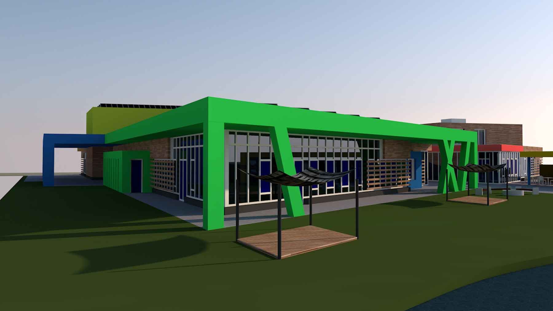 Rendering Gebäude