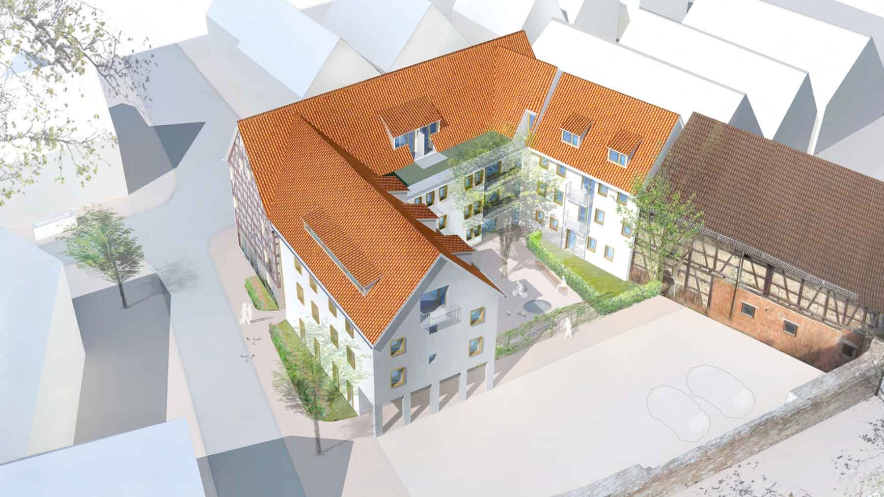 Rendering Gebäude